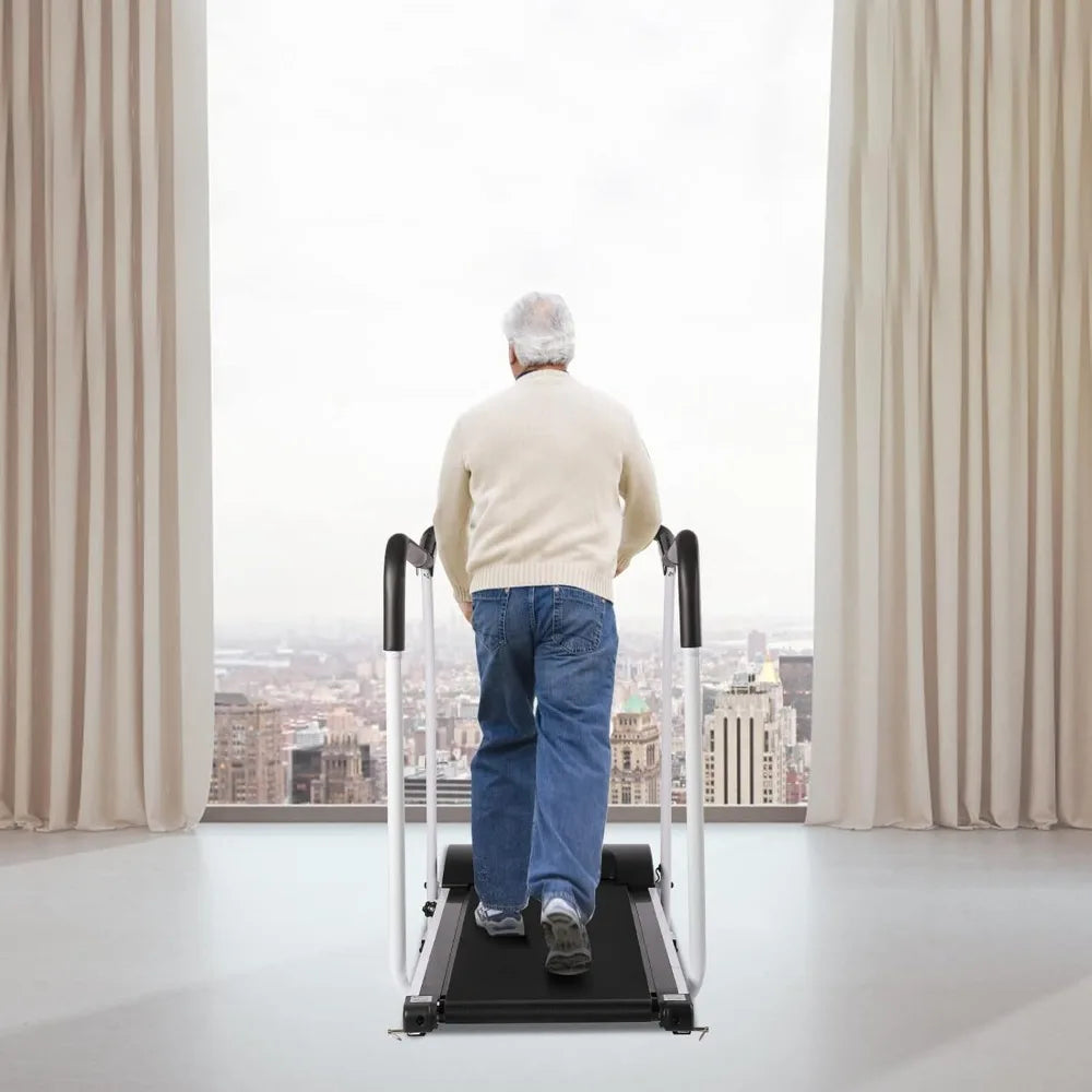 Fold Senior Treadmill With Heart Rate Sensor And Handrails