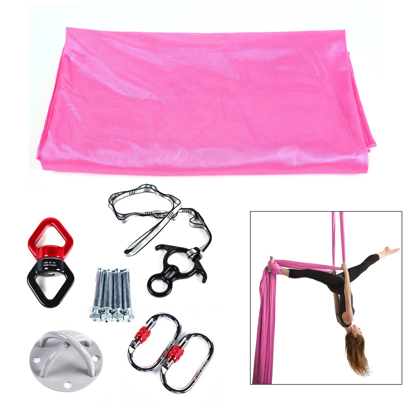 Hignconcerned Aerial Yoga Hammock Set 400kg Capacity