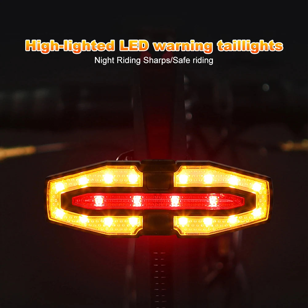 Love And Respect Self Solar LED Bicycle Tail Light Compact