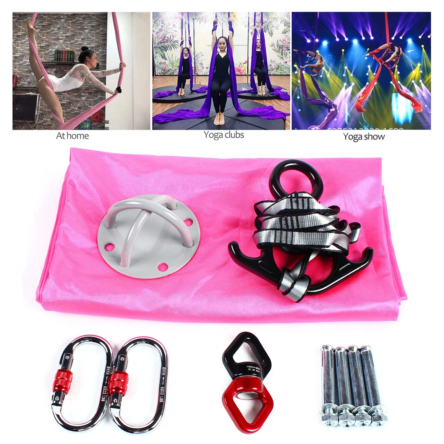 Hignconcerned Aerial Yoga Hammock Set 400kg Capacity