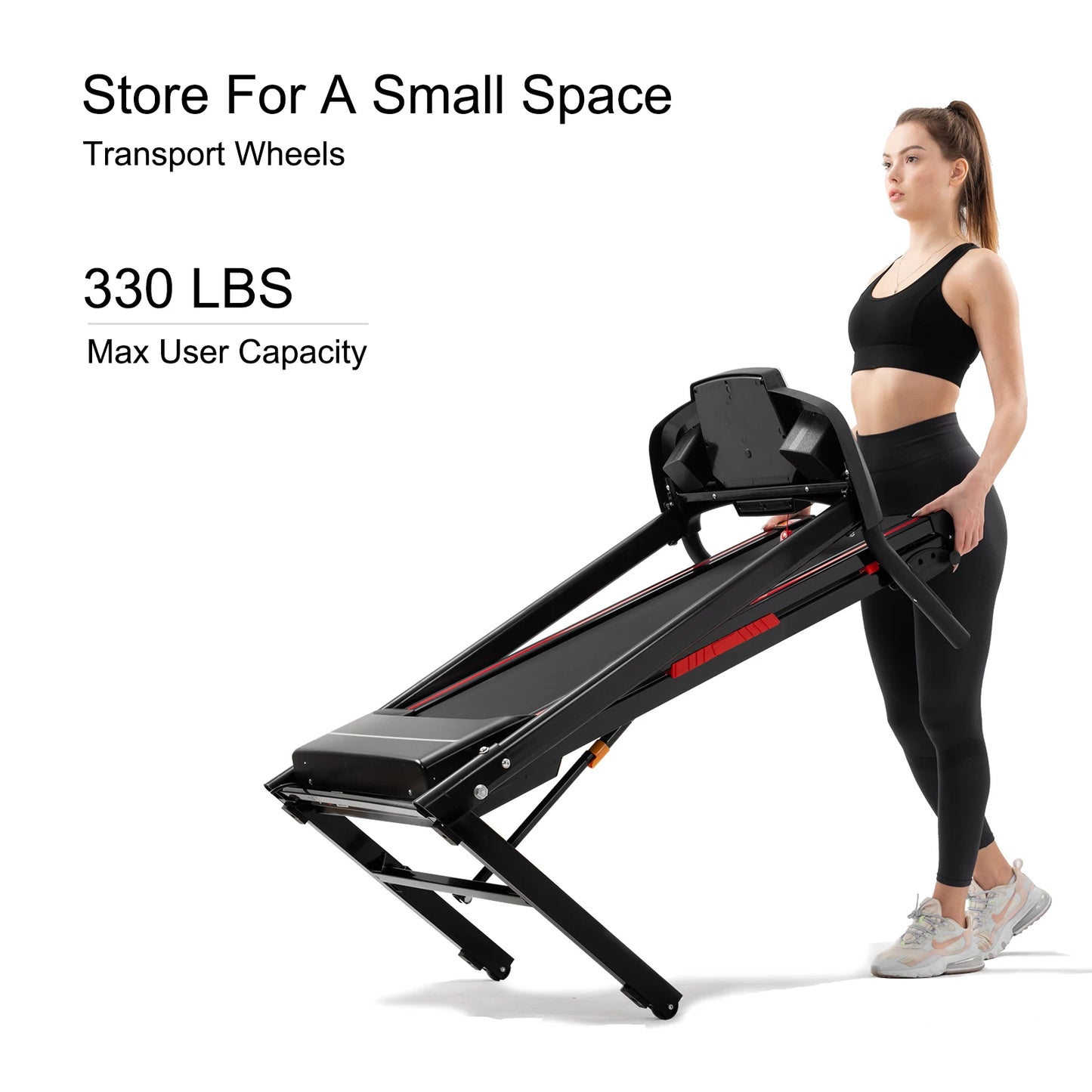 Driving Foldable Treadmill For Home 3 5HP Incline Electric