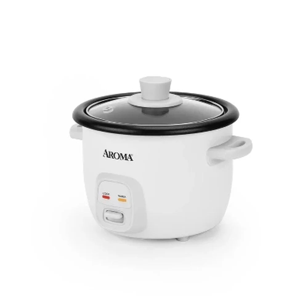 XMSJ 4 Cup Nonstick Rice Cooker With Glass Lid Warm Mode