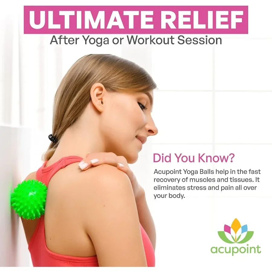 SHXI Lacrosse Ball Set for Deep Tissue Massage and Trigger