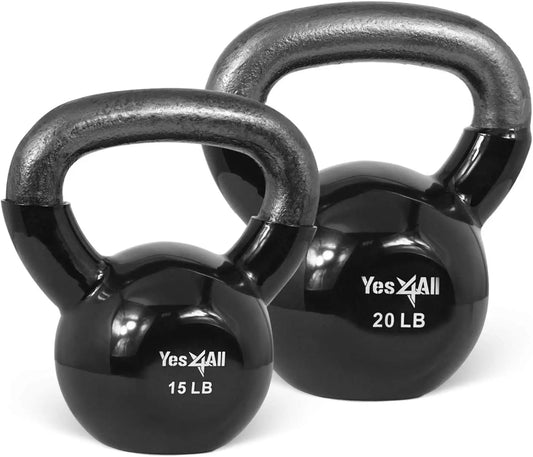 Vinyl Coated Kettlebell Set For Full Body Workout Equipment