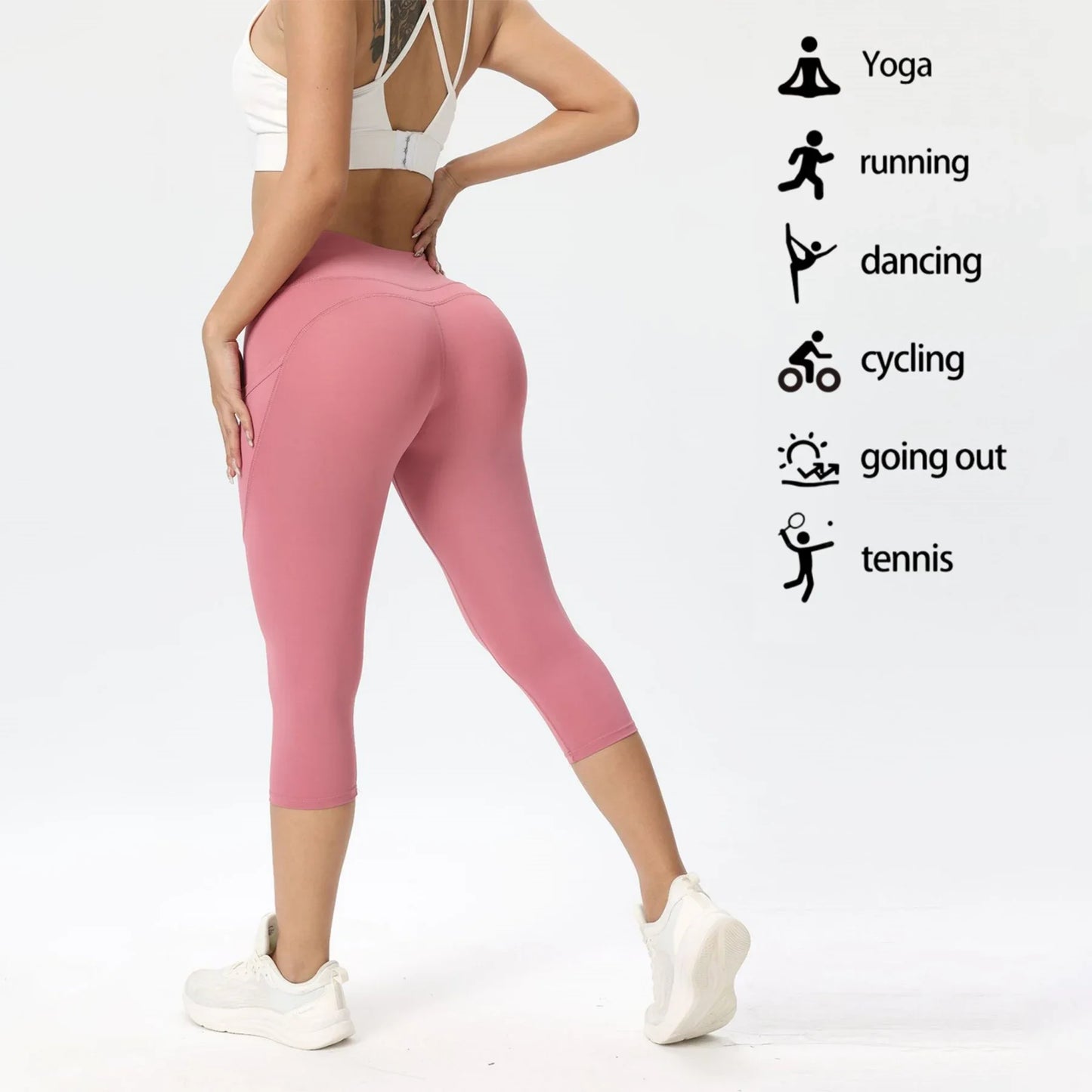 CN Jiangxi Women High Waist Leggings With Phone Pocket