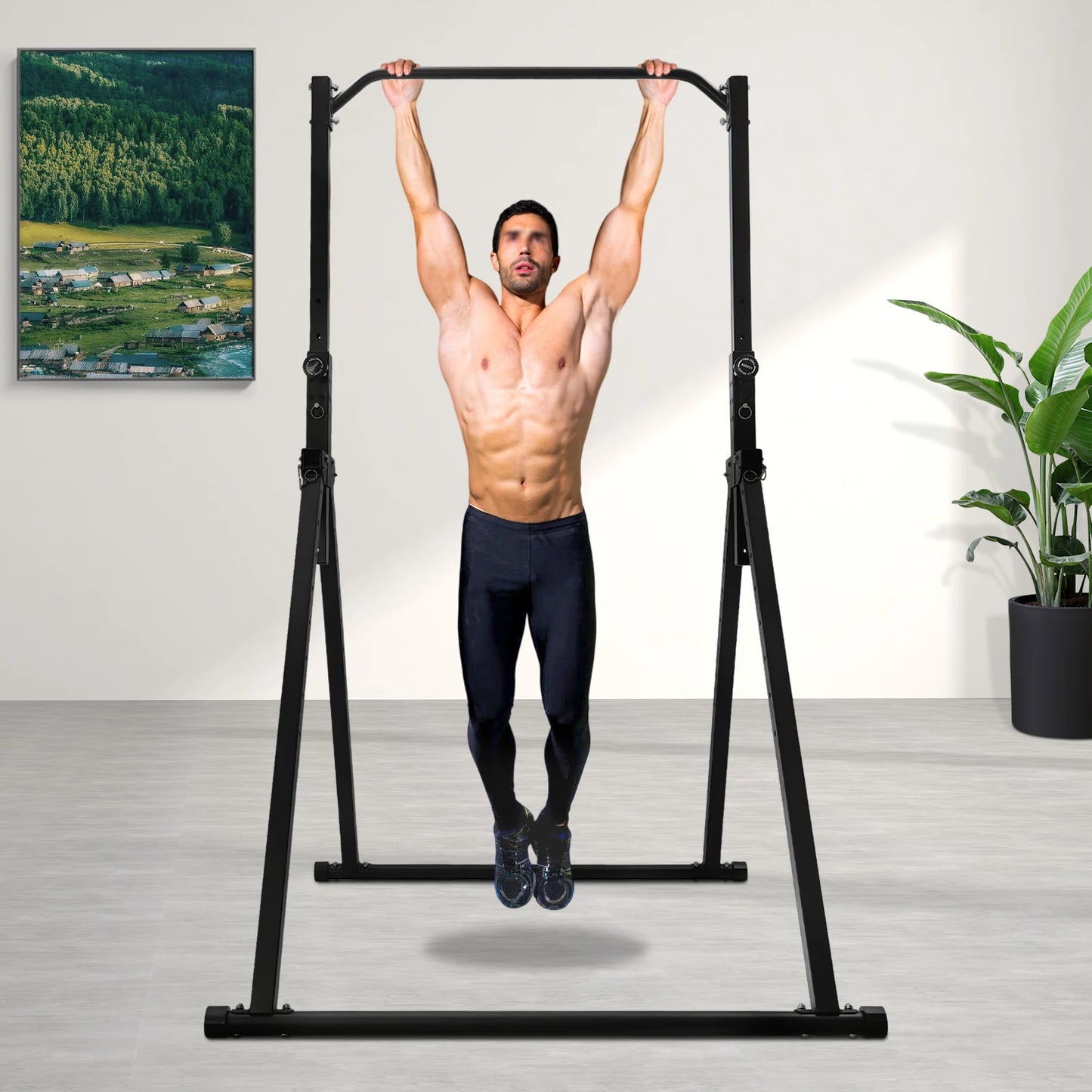 Hign-concerned Adjustable Pull-Up Bar 440lb Freestanding