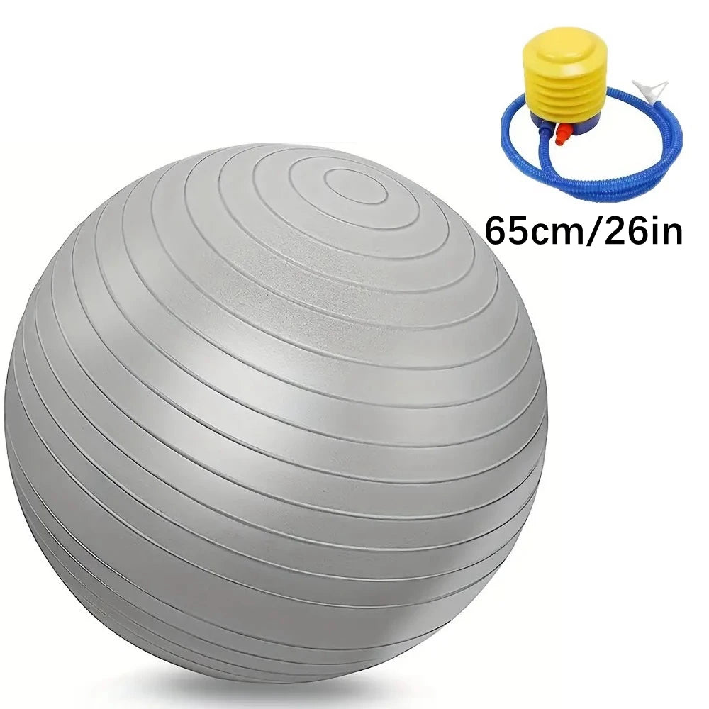 Exercise Ball - Yoga Ball in Multiple Sizes for Workout, Pregnancy, Stability - Anti-Burst Swiss Balance Ball w/Quick Pump