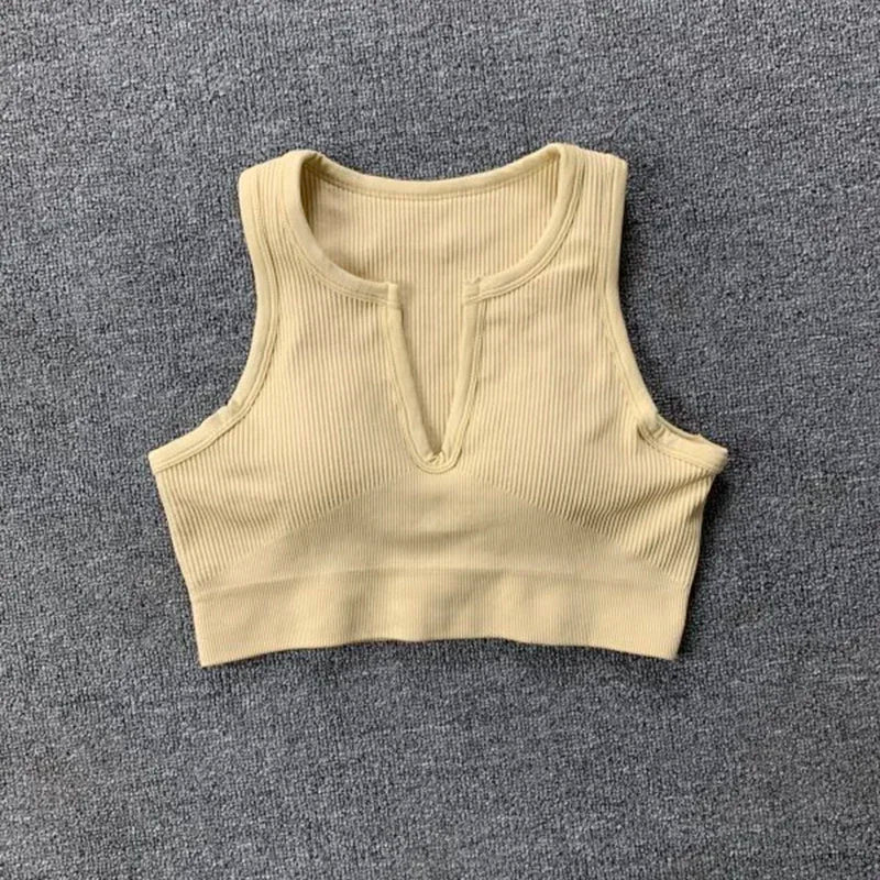 Jiniamour Seamless Yoga Sports Set Women Crop Top Leggings
