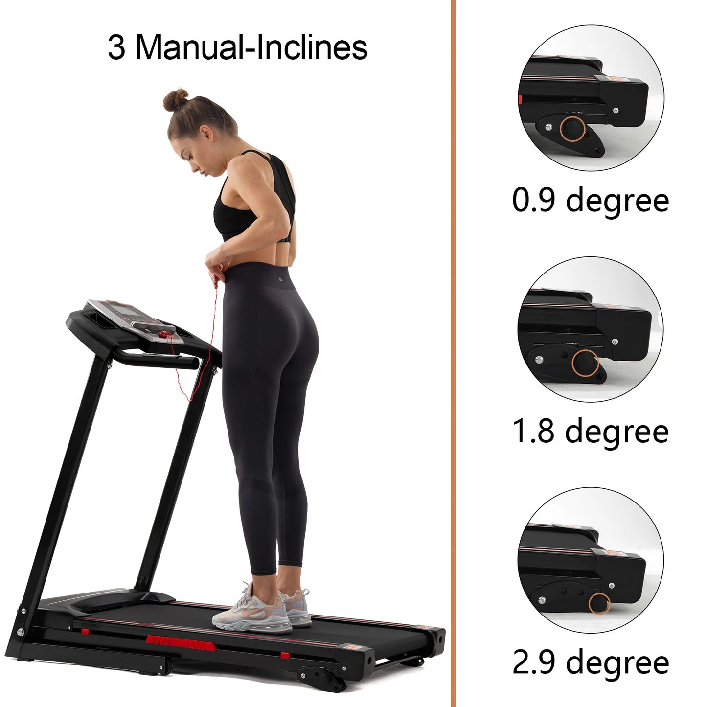 Driving Foldable Treadmill For Home 3 5HP Incline Electric