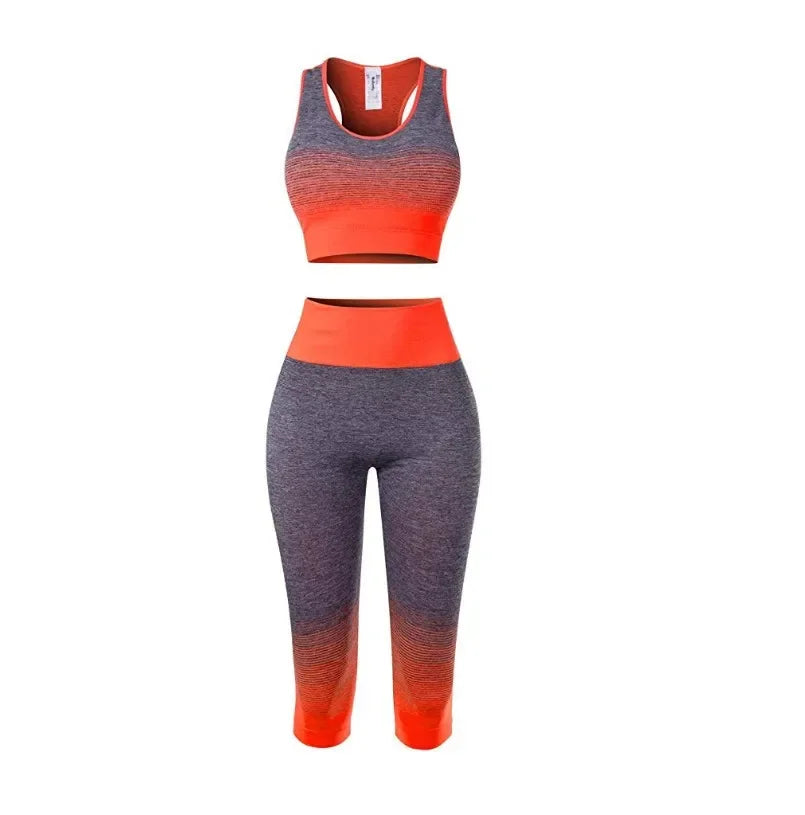 CN Zhejiang Women's Super Elastic Seamless Yoga Set