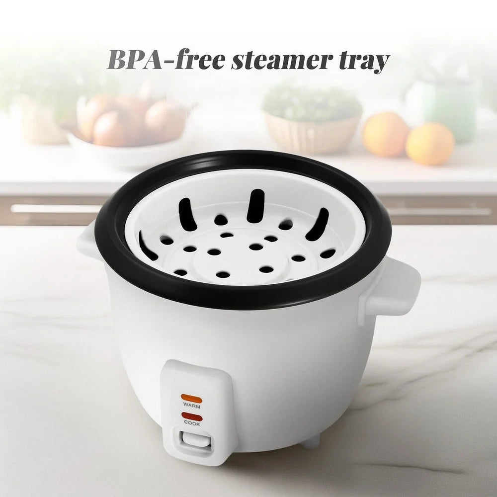 XMSJ Non Stick Rice Cooker With Steam Tray Keep Warm