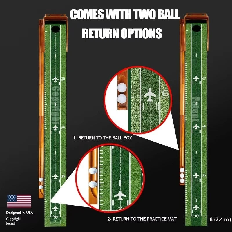 Love And Respect Self Premium Golf Putting Mat With Return