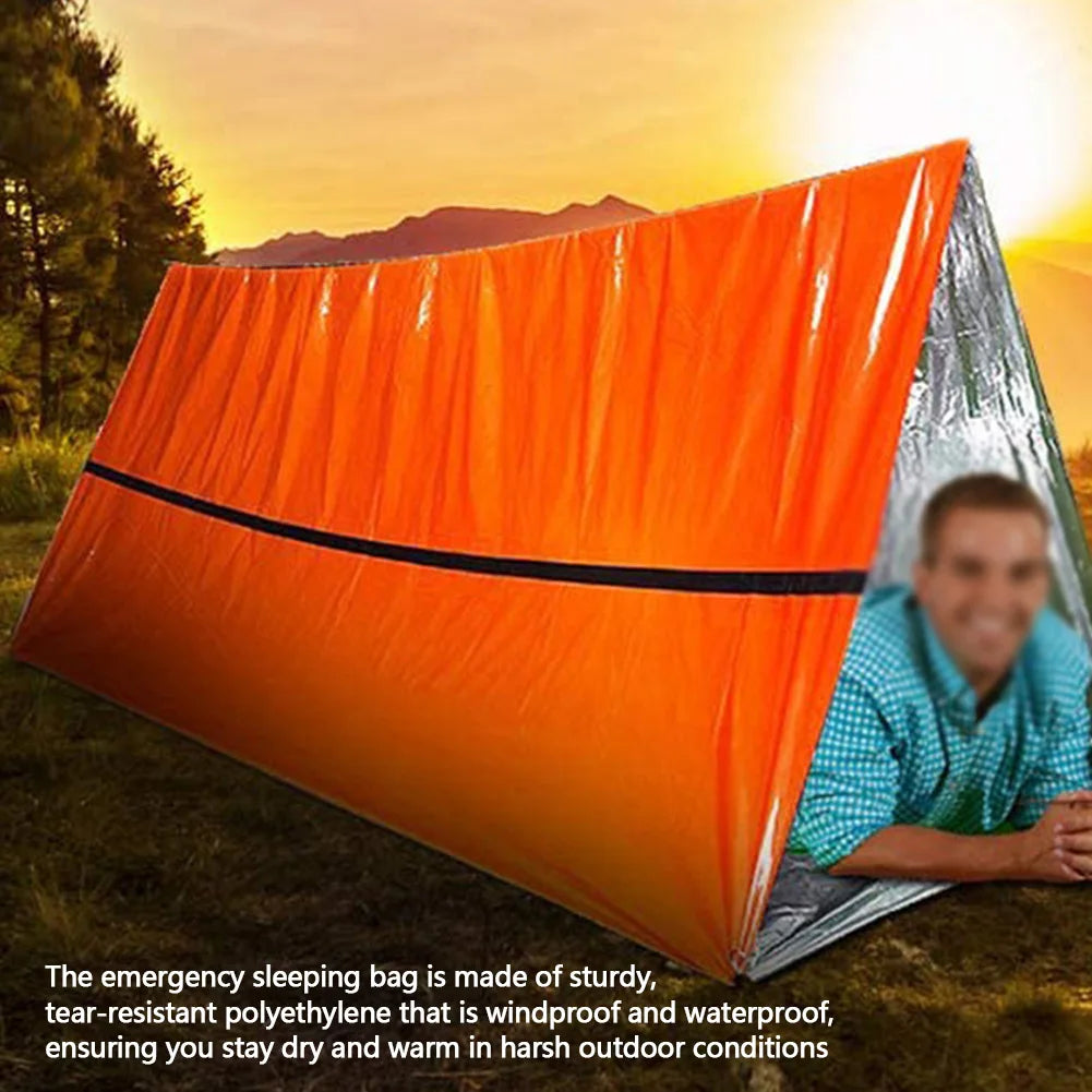 Emergency Survival Sleeping Bag Portable Thermal For Camping