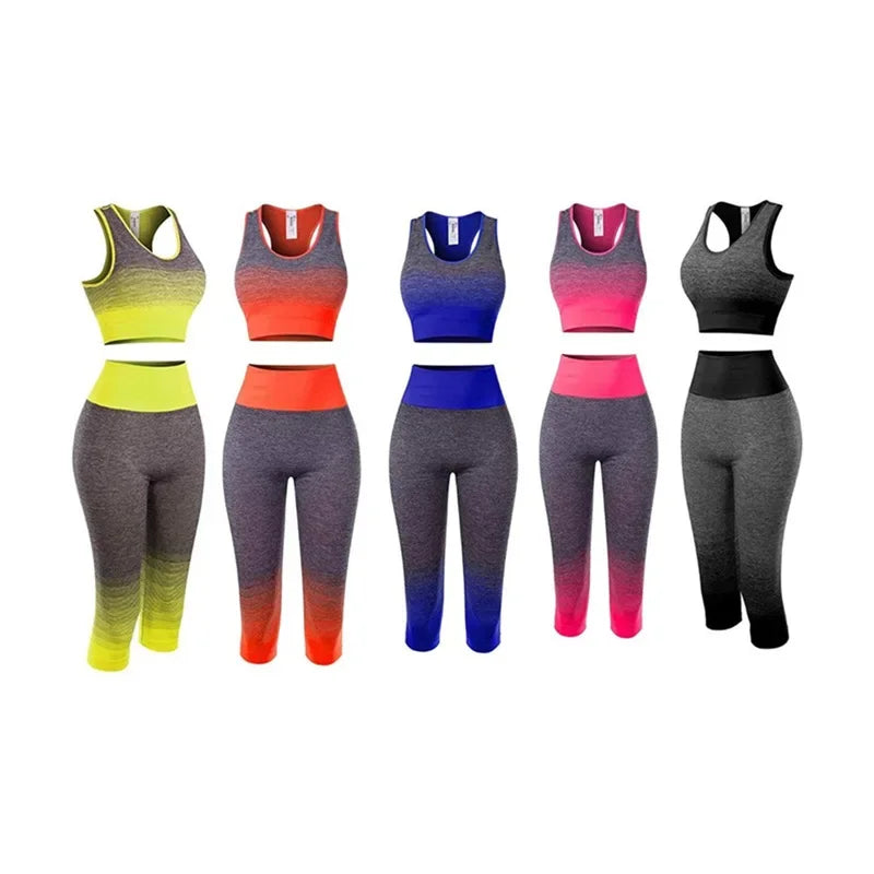 CN Zhejiang Women's Super Elastic Seamless Yoga Set