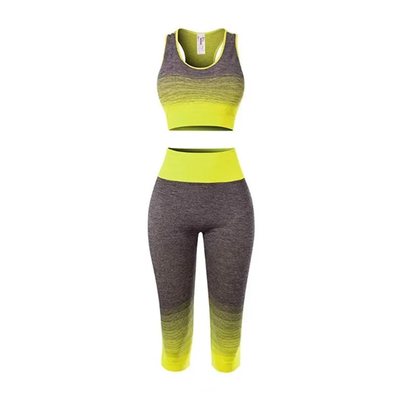 CN Zhejiang Women's Super Elastic Seamless Yoga Set