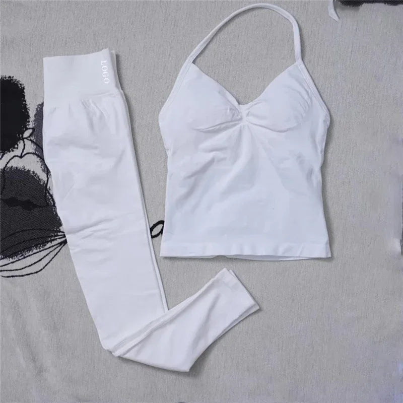 CN Guangdong Women Seamless Yoga Set High Waist Leggings