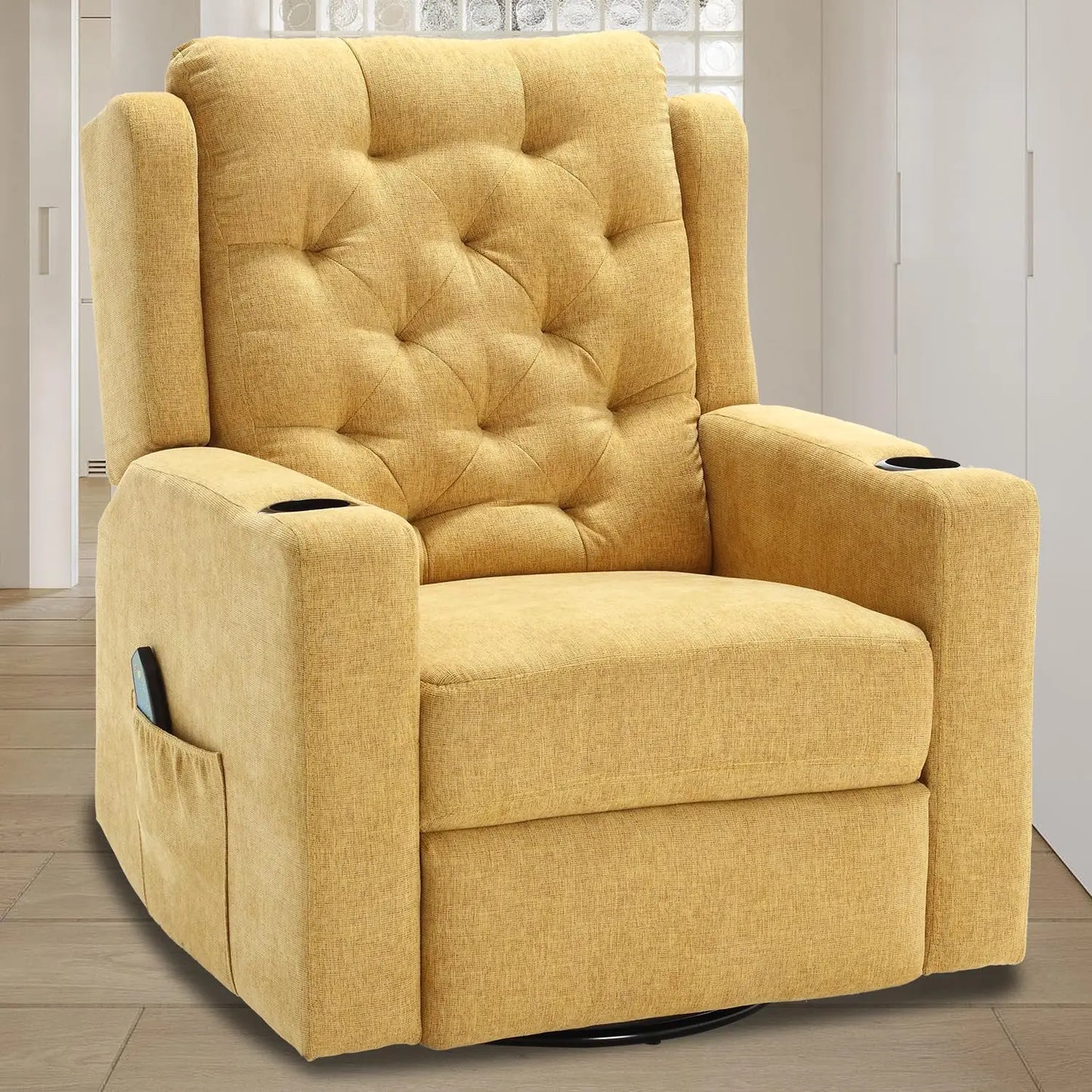 HUANZHUANG Heavy Duty Massage Swivel Rocker Recliner Chair