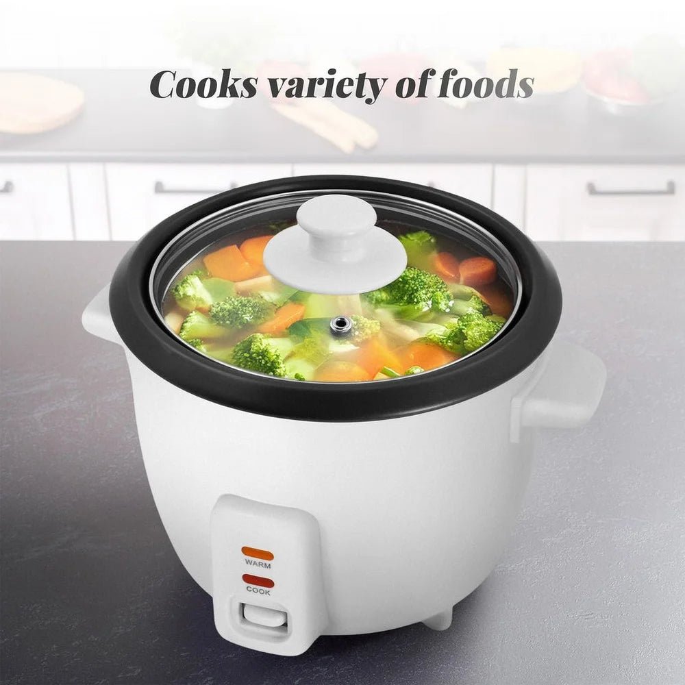 XMSJ Non Stick Rice Cooker With Steam Tray Keep Warm
