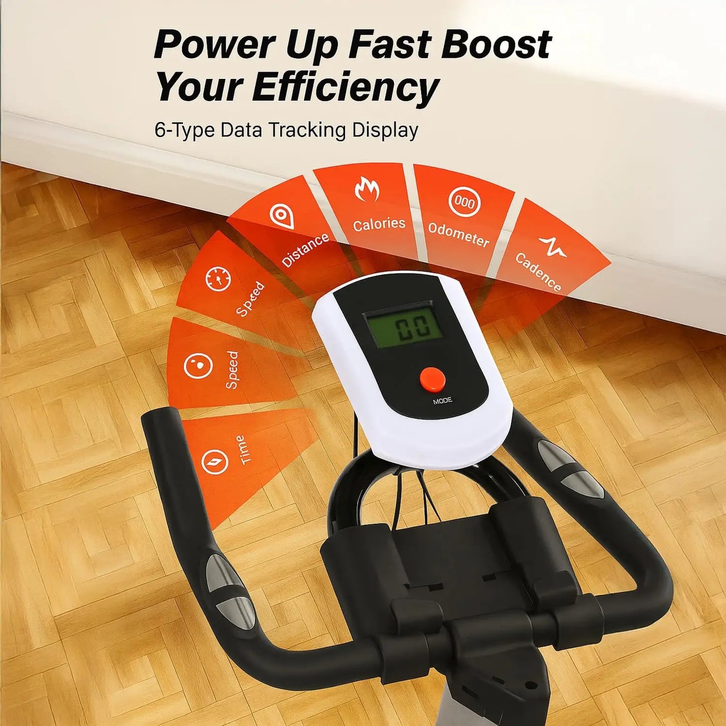 Silent Indoor Spin Bike With 6kg Flywheel And Belt Drive
