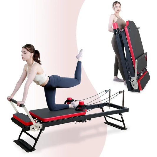 YTYIN Pilates Reformer With Resistance Springs And Cords