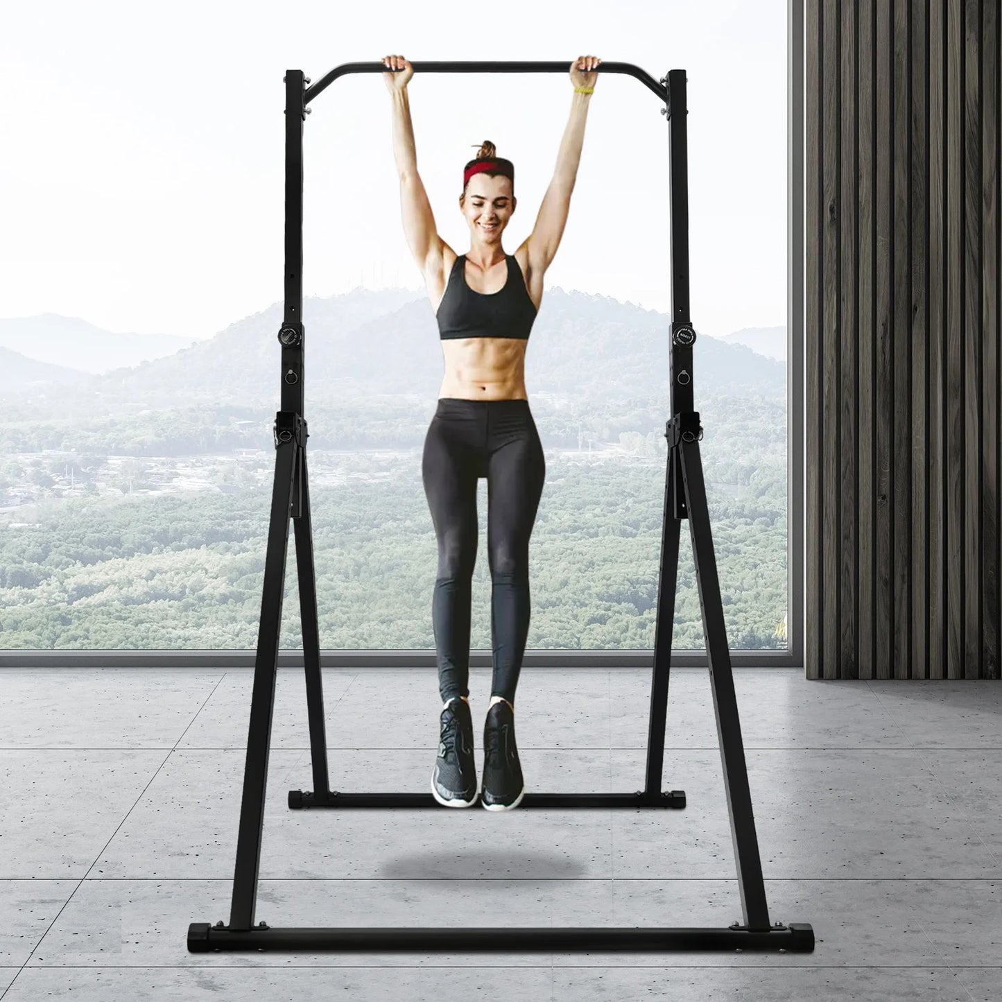 Hign-concerned Adjustable Pull-Up Bar 440lb Freestanding