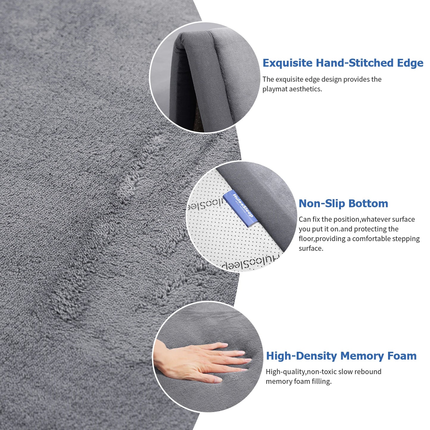 PapaMama Baby Play Mat Soft Foam Rug For Crawling And Yoga