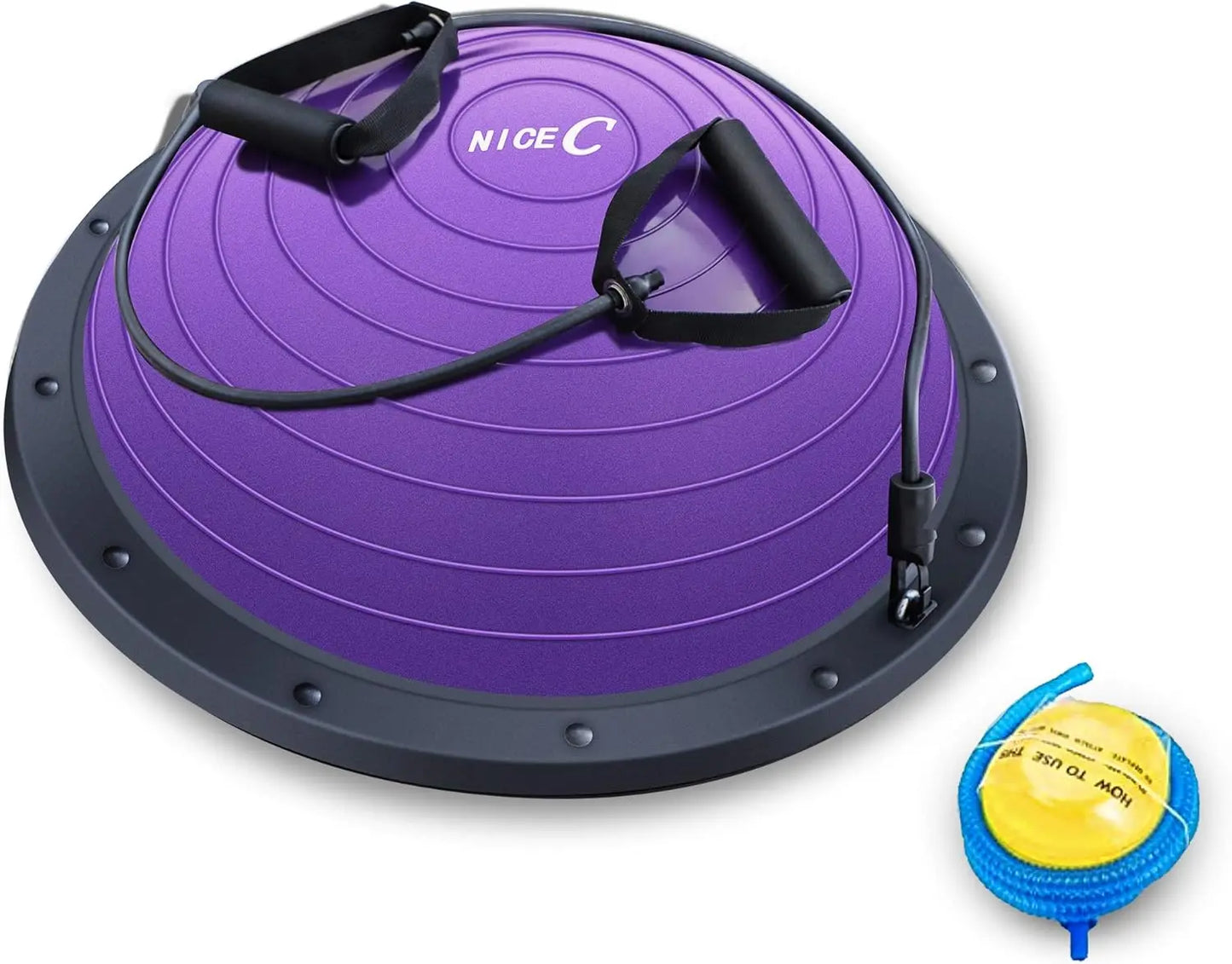 Balance Ball Half Ball Exercise Trainer With Band Kit