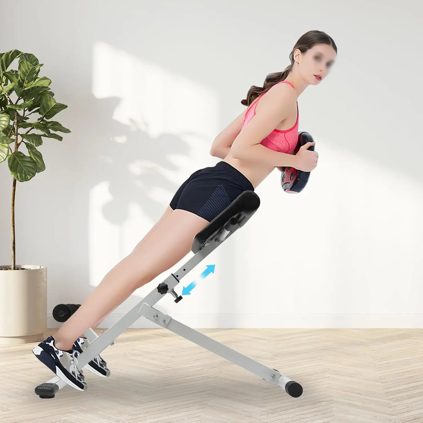 Hignconcerned Roman Chair Hyperextension Bench Home Gym