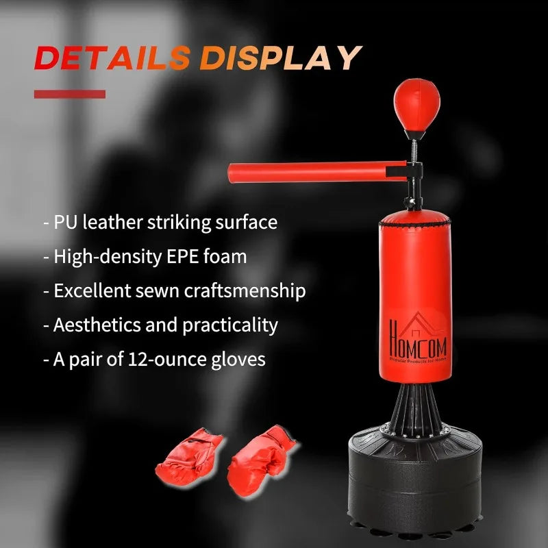 YTYIN Boxing Bag Freestanding Punching Bag With Speed Ball
