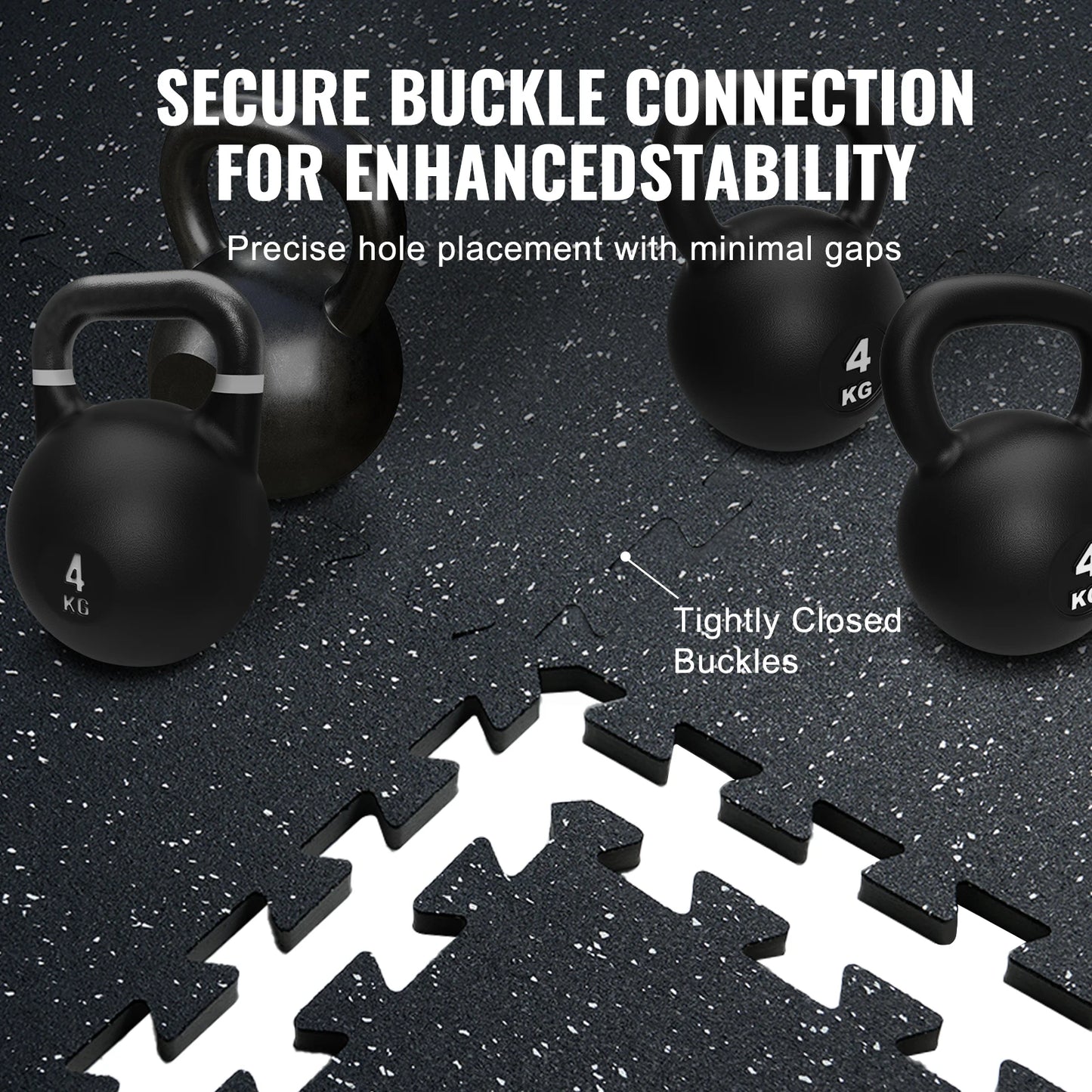 SucceBuy Premium Interlocking Floor Mats for Home Gym