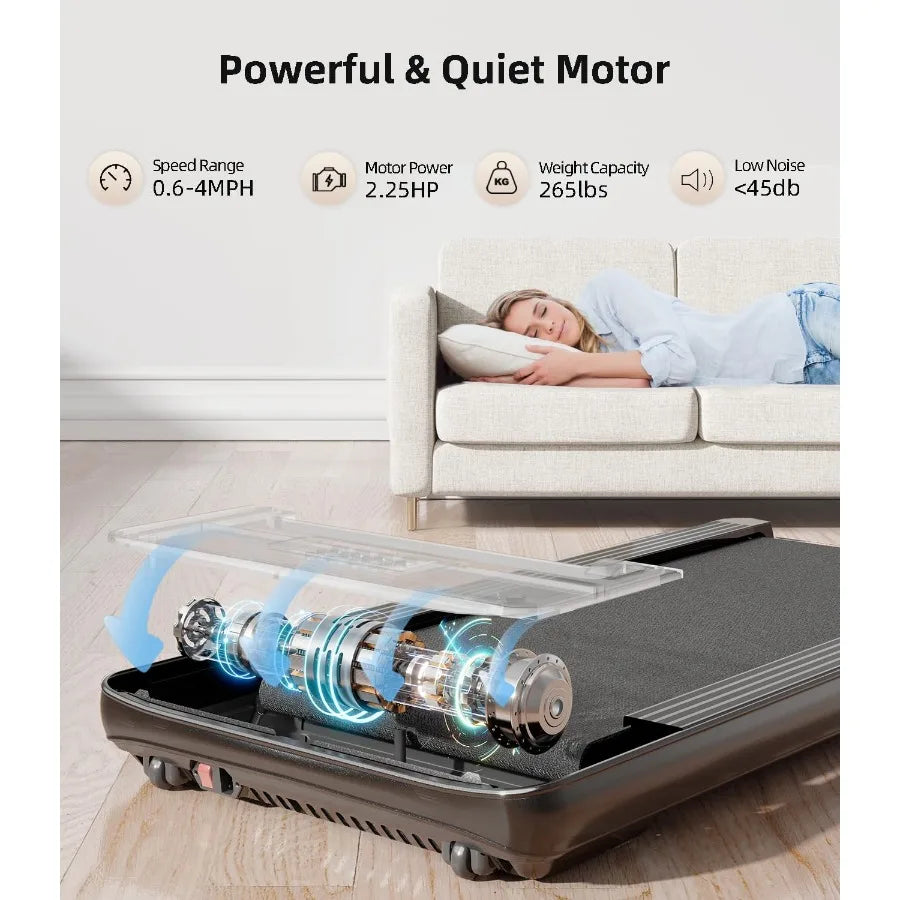 Walking Pad Under Desk Treadmill Portable With LED Display
