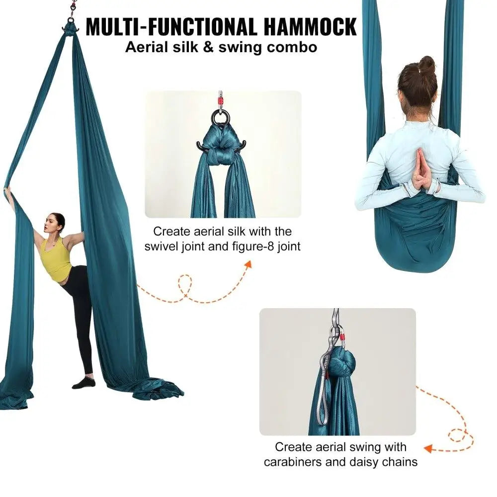 Hign-concerned Aerial Silk Yoga Swing Kit 100gsm Nylon