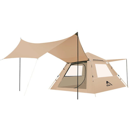 Building Auto Pop Up Tent TwoInOne Canopy Camping Gear