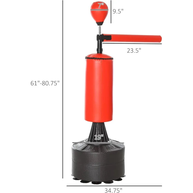 YTYIN Boxing Bag Freestanding Punching Bag With Speed Ball