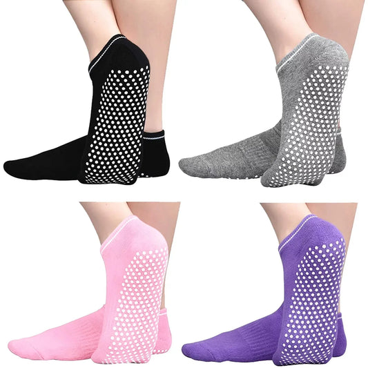 Cactus Slip Socks With Grips For Women Yoga Home Fitness
