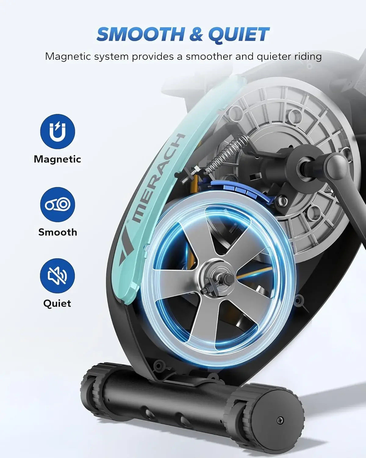 Foldable Indoor Cycling Bike With 16 Level Magnetic