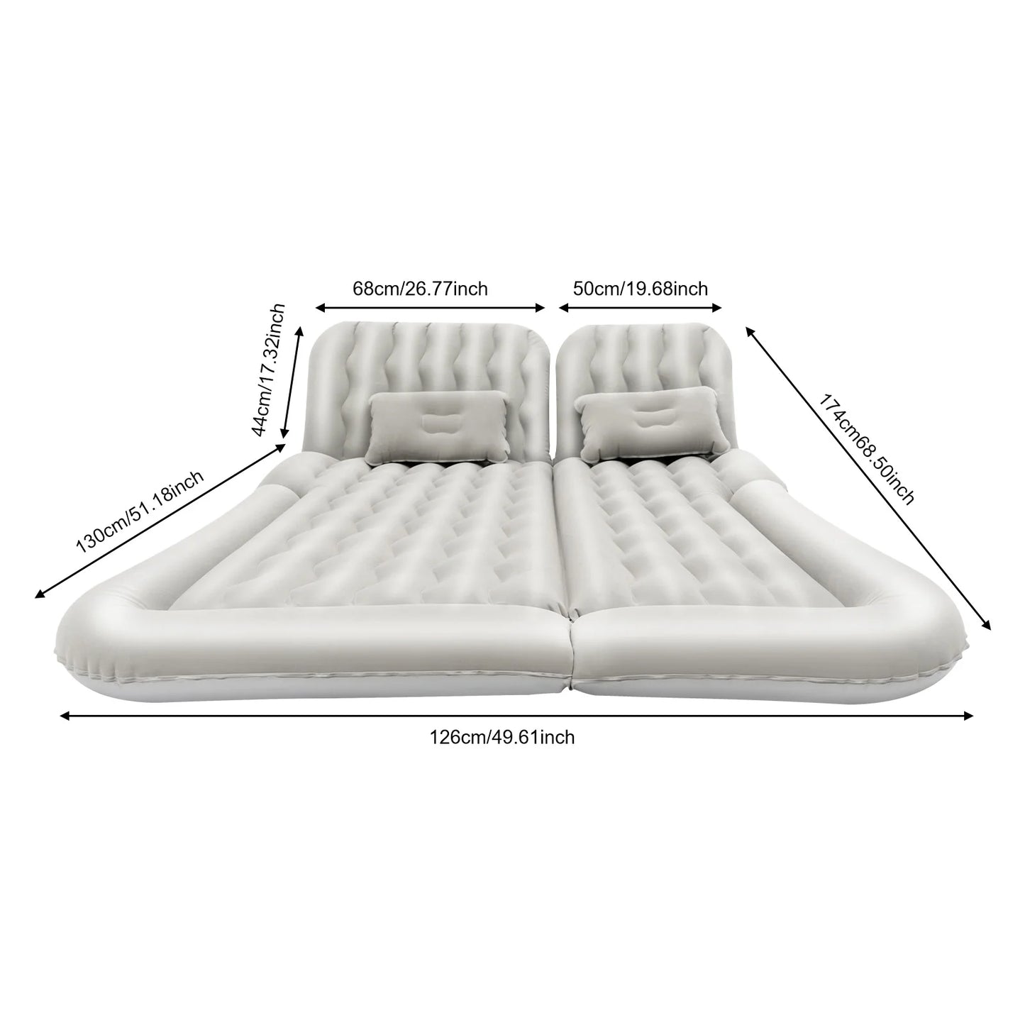 Hign-concerned SUV Air Mattress with Pump for Car Trunk