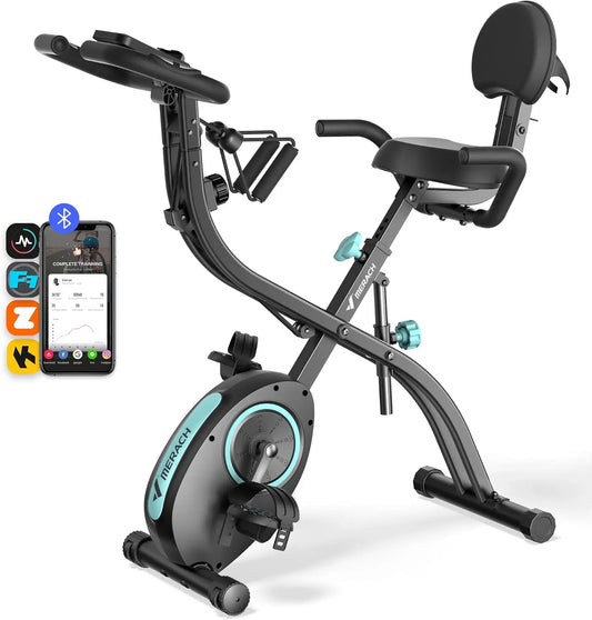 Foldable Indoor Cycling Bike With 16 Level Magnetic