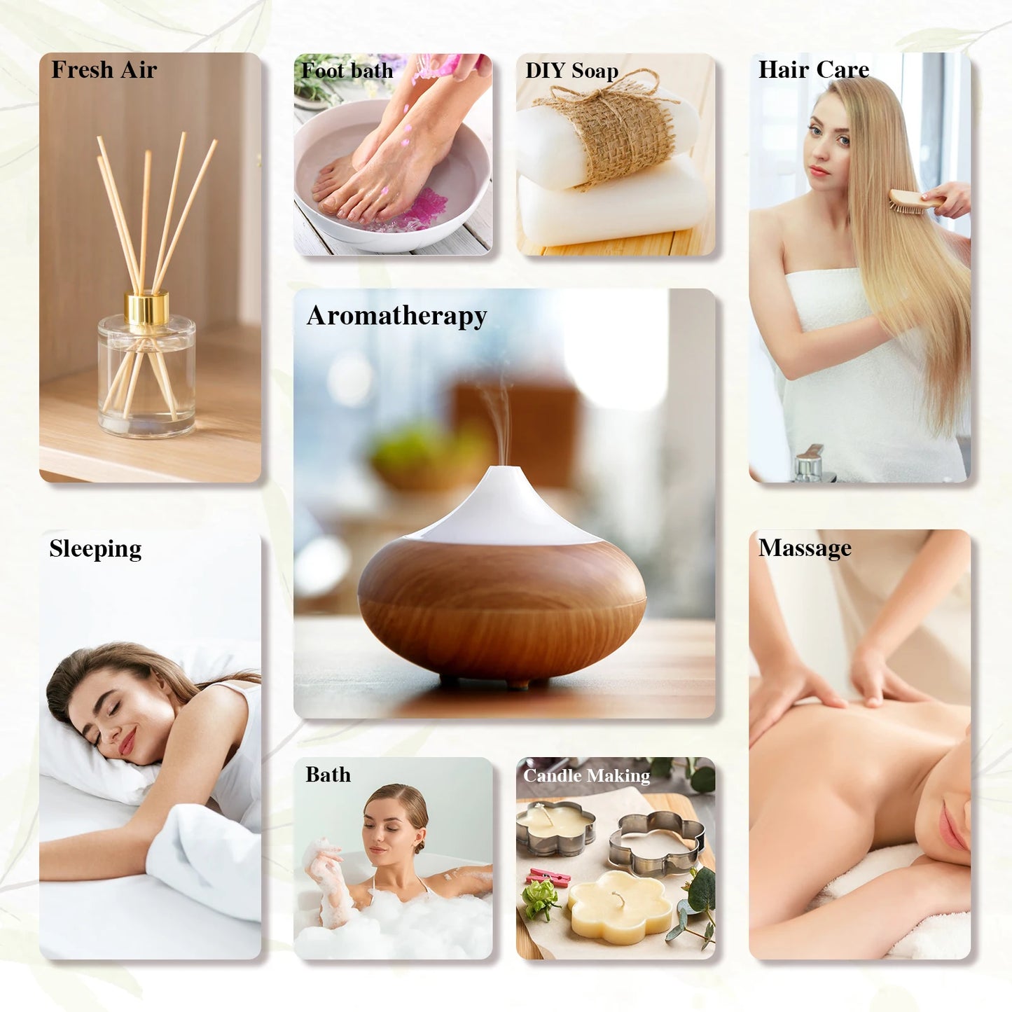 MAYJAMEss Aroma Diffuser Essential Oils Rose Spearmint