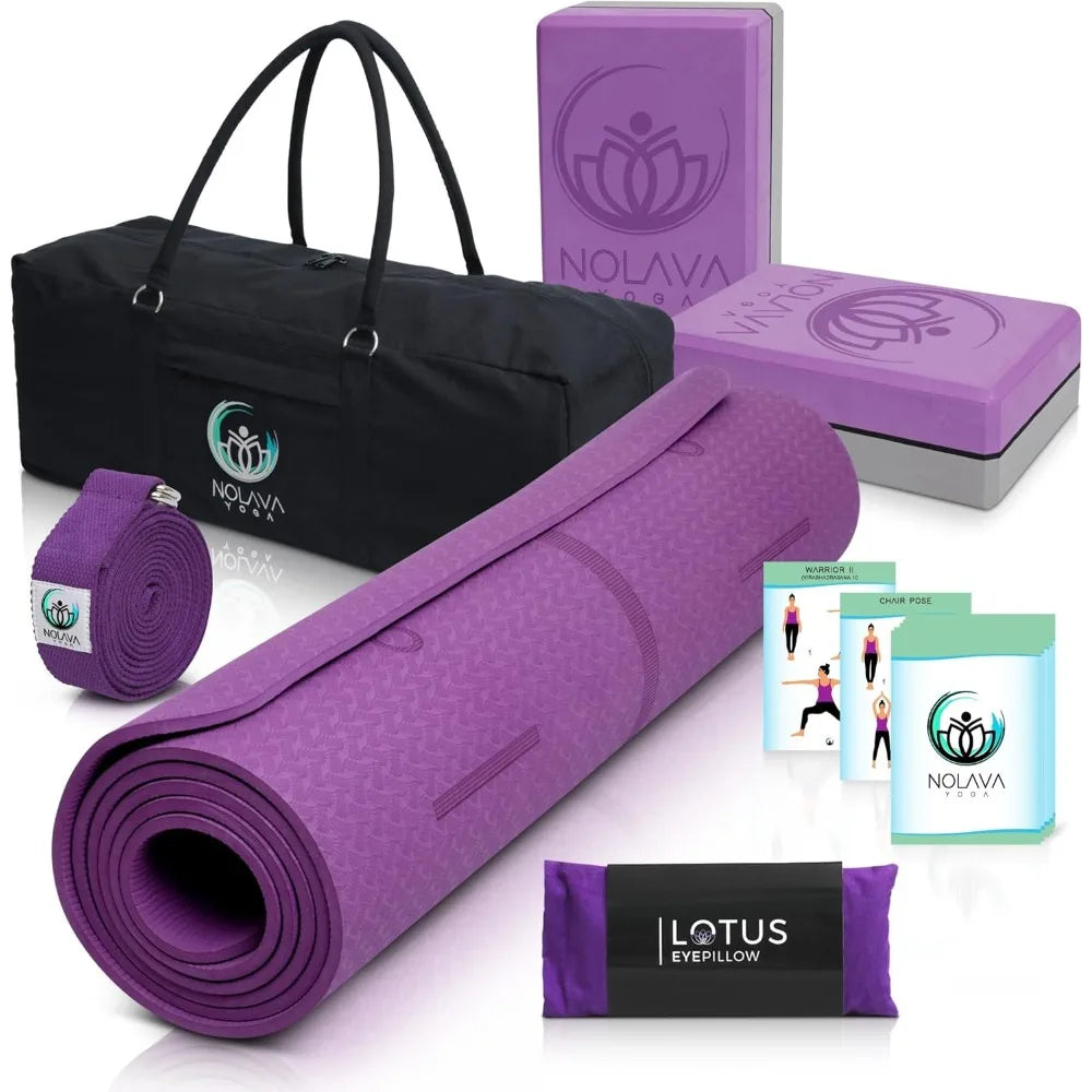 YTYIN 7 Piece Yoga Set Non Slip Eco Friendly YogaMat