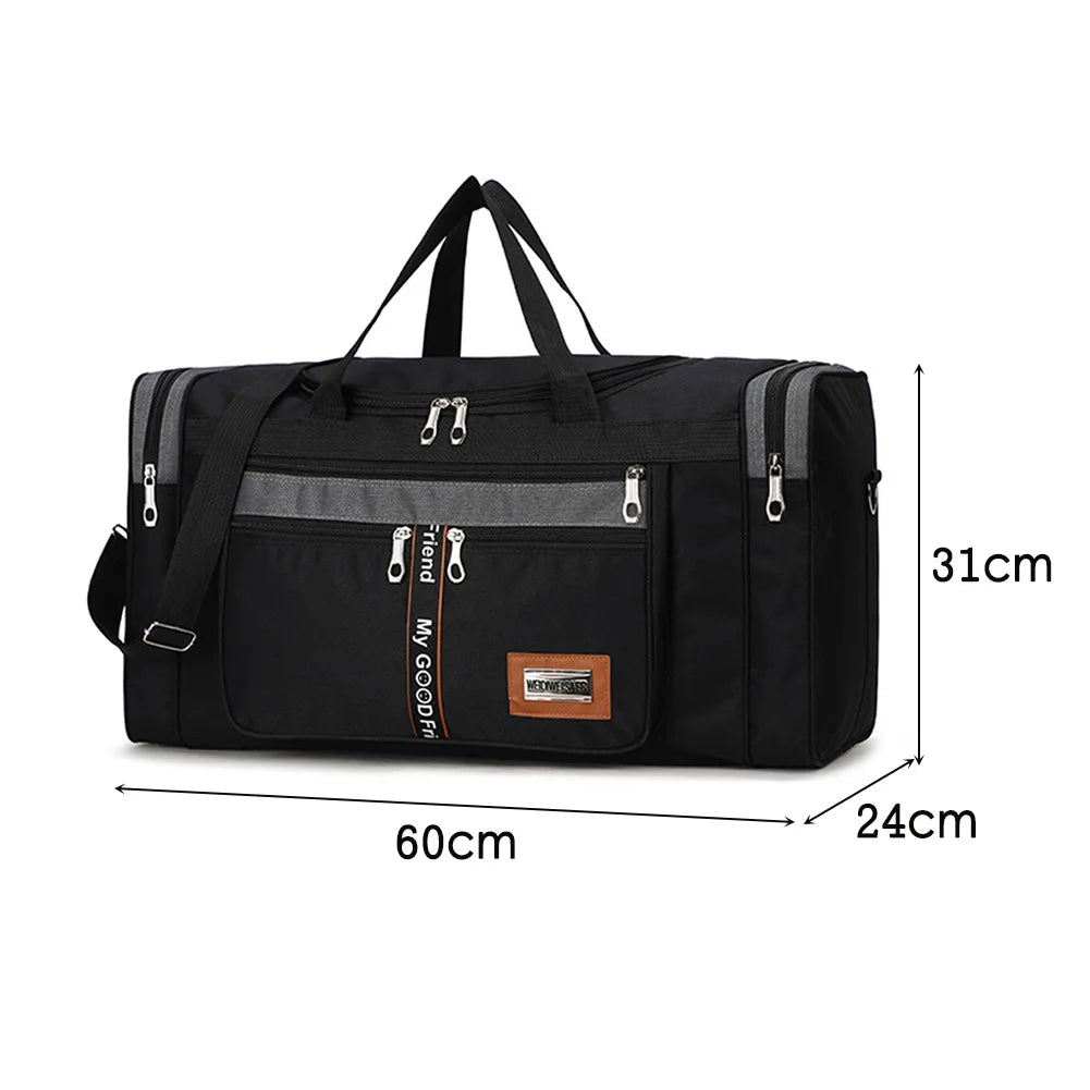 JOCESTYLECN Nylon Travel Duffel Bag Large Capacity Sports