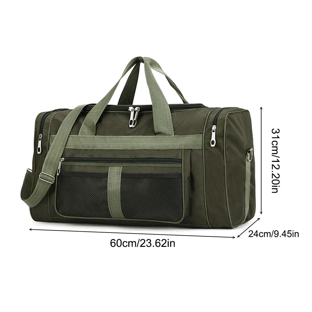 JOCESTYLECN Nylon Travel Duffel Bag Large Capacity Sports