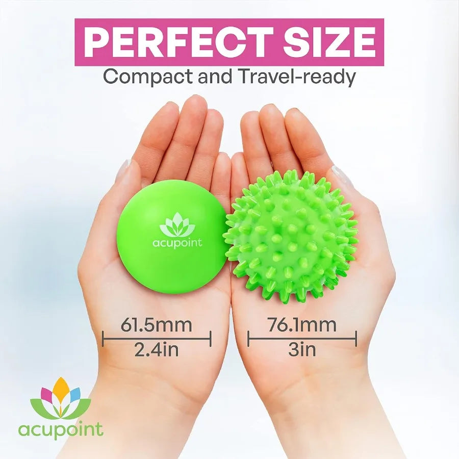 SHXI Lacrosse Ball Set for Deep Tissue Massage and Trigger