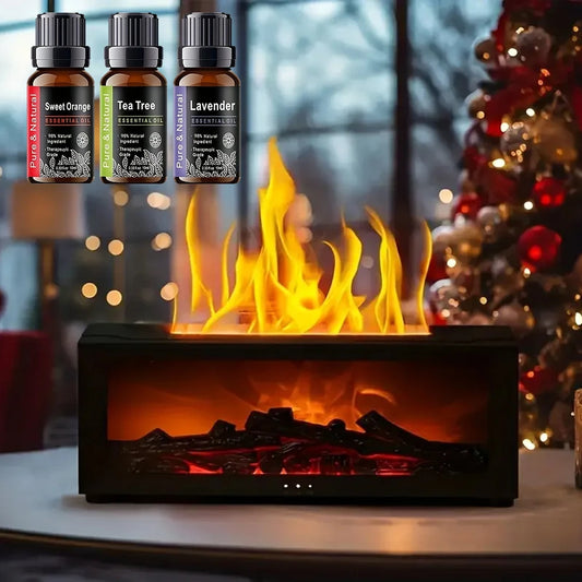 Hign-concerned Upgraded Fireplace Diffuser 7 Color Flame