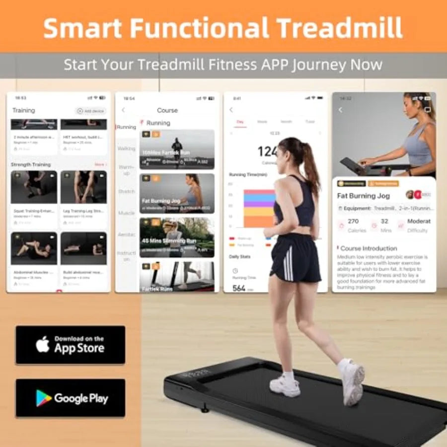 Fold 4in1 Treadmill for Home with Incline and Handles